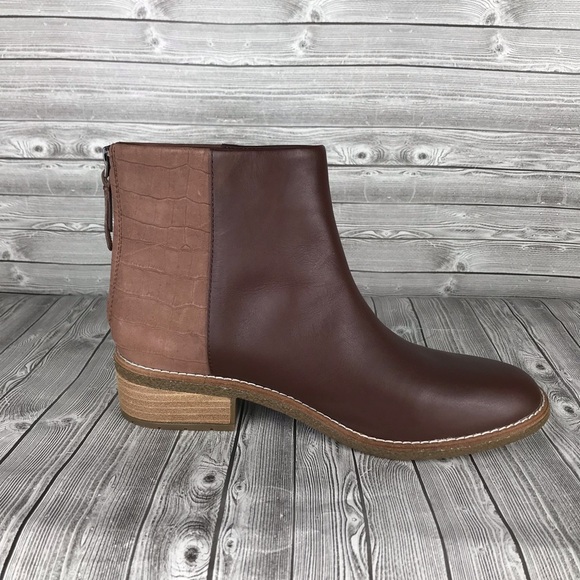 Sperry size 9 Maya Belle brown tan leather croc Chelsea boots - Picture 7 of 11